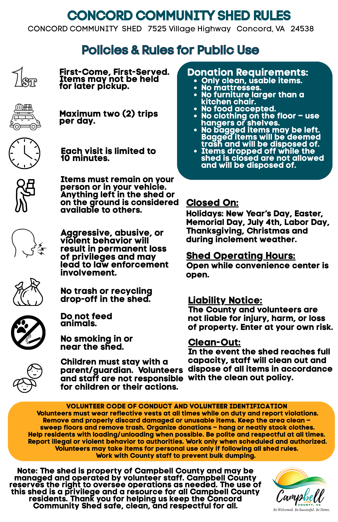 Shed Rules  Sign - final  (2)