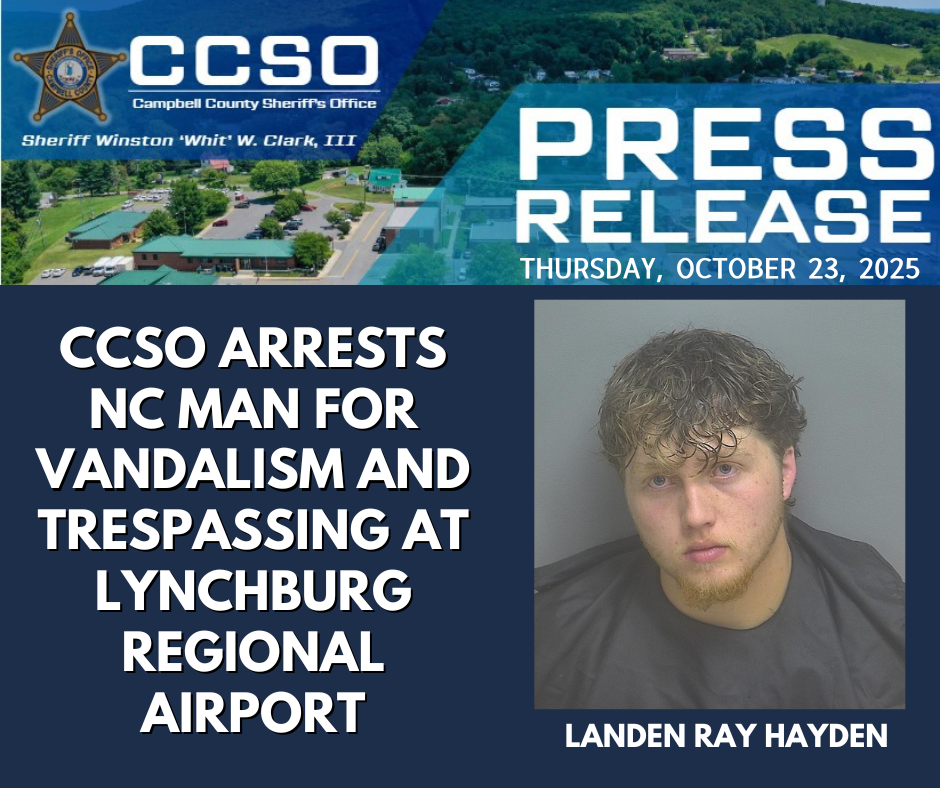 CCSO PR - Lynchburg Airport
