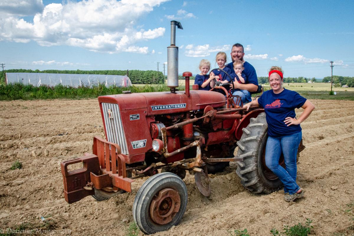 Allgood Family at the Central Virginia Farm Tour